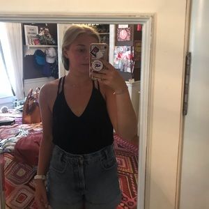 black tank top